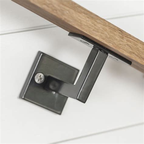 metal bracket for stairs|wooden banister rail and brackets.